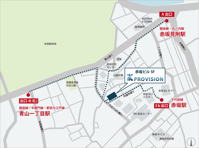 所在地の地図が表示されています。